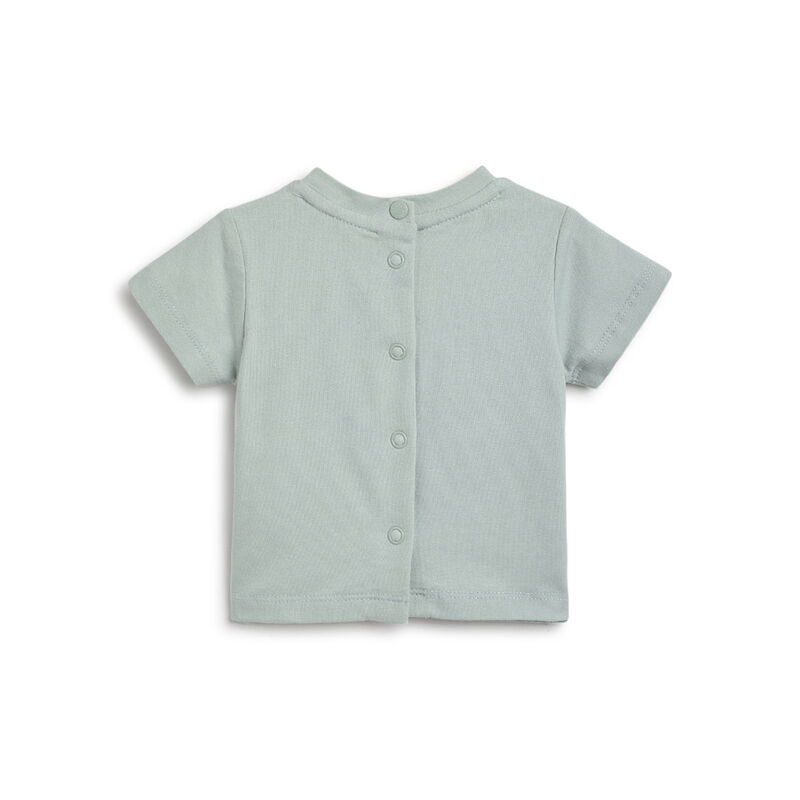 Boys Light Green T-shirt with Short Pants image number 1
